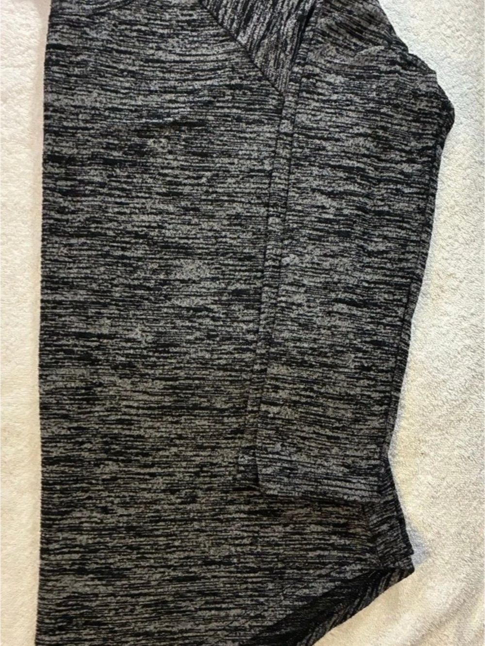 Leo Rossi Abstract Long Sleeve Top in Black & Gray Size XXL Like New